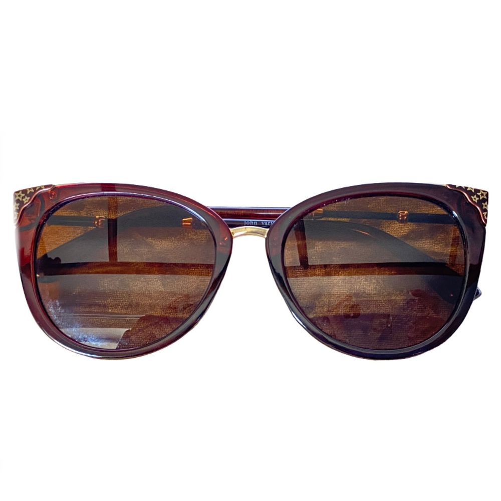 JOHN VARVATOS Designer Brown Sunglasses